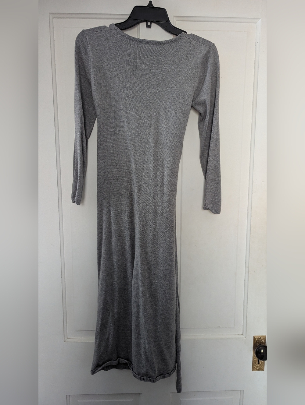 NWT Piper And Scoot Heather Gray Sweater Dress By Polagram - Picture 5 of 6